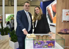 Davy van Ewijck and Emily Adams with Farm Fresh Produce, a sweet potato grower in North Carolina that focuses on exports to Europe. 